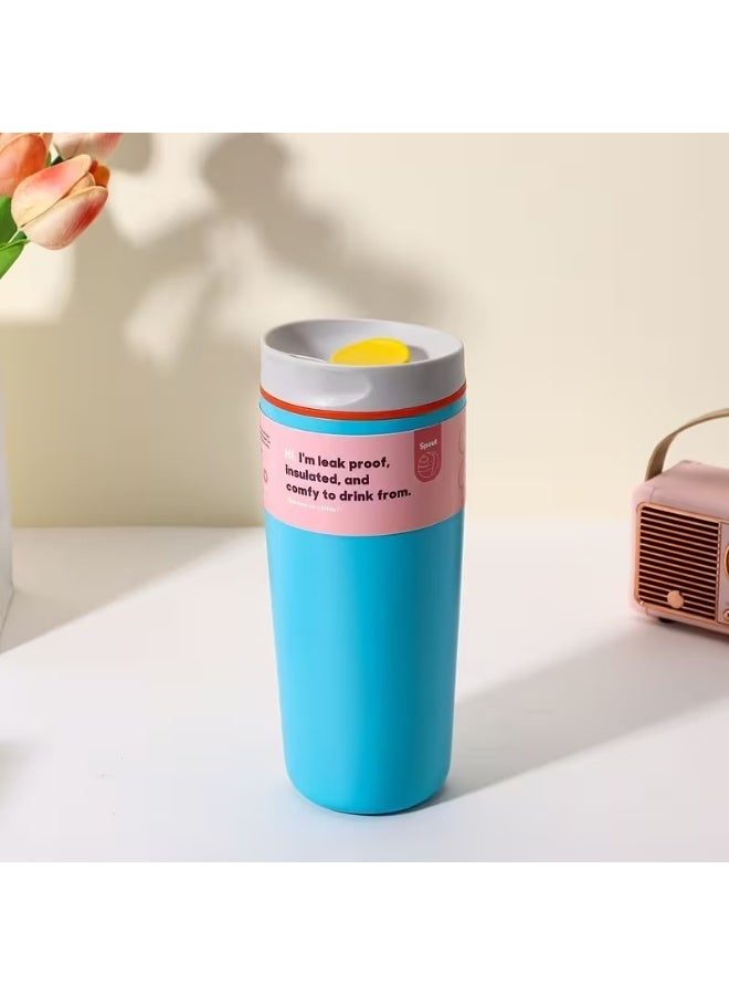 Insulated thermal mug with a tight-fitting lid, suitable for hot and cold beverages. Modern design. 600 ml - Image 2